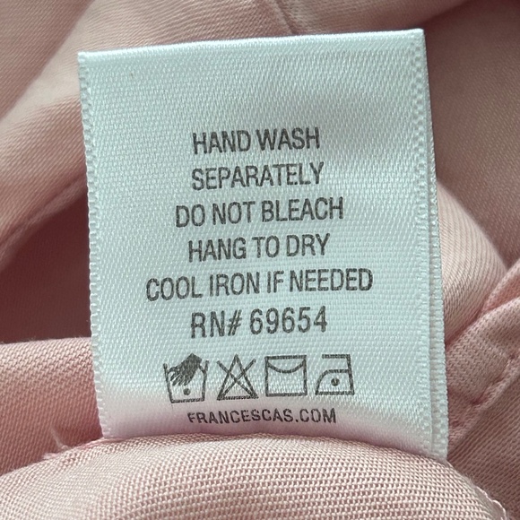 Francesca's Collections Mi Ami Pink Tencel Blouse - Picture 15 of 16